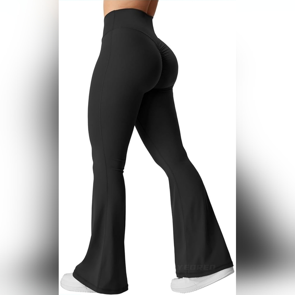 Women's Black Flared Pants